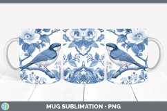 Chinoiserie Birds 01 Mug PNG Sublimation Design Bundle Product Image 18