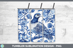 Chinoiserie Birds 01 Tumbler PNG Sublimation Design Bundle Product Image 21