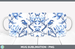 Chinoiserie Birds 01 Mug PNG Sublimation Design Bundle Product Image 2