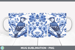 Chinoiserie Birds 01 Mug PNG Sublimation Design Bundle Product Image 9