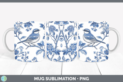 Chinoiserie Birds 01 Mug PNG Sublimation Design Bundle Product Image 3