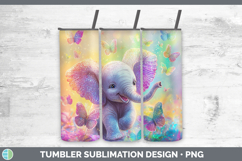Rainbow Safari Tumbler PNG Glitter Sublimation Design Bundle Product Image 4
