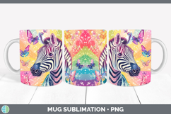 Rainbow Safari Mug PNG Glitter Sublimation Design Bundle Product Image 5