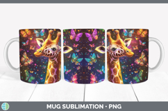 Rainbow Safari Mug PNG Glitter Sublimation Design Bundle Product Image 8