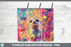 Rainbow Safari Tumbler PNG Glitter Sublimation Design Bundle Product Image 12