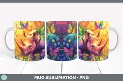 Rainbow Safari Mug PNG Glitter Sublimation Design Bundle Product Image 11