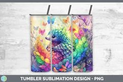 Rainbow Safari Tumbler PNG Glitter Sublimation Design Bundle Product Image 3