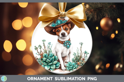 Western Cowboy Dogs -01 Fox Terrier Ornament Sublimation Bau Product Image 1