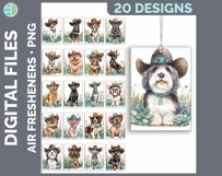 Dog Breed Air Freshener Bundle Sublimation Designs - Dogs 01 Product Image 23