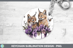 Wild Cats Purple Drips Canada Lynx Ornament Sublimation Product Image 1