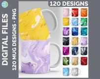 Watercolor Mug Wrap PNG Sublimation Designs Mega Bundle Product Image 24