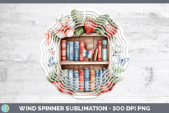 BS05 Bookshelf Strawberry Wind Spinner Sublimation Spinner D Product Image 1