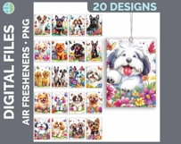 Dog Breed Air Freshener Bundle Sublimation Designs - Dogs 01 Product Image 28