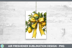 Fruit Bows Lemon Air Freshener Sublimation Car Freshener Des Product Image 1