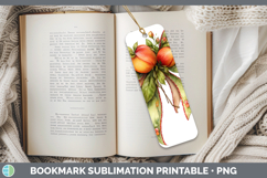 Fruit Bows Peach Bookmark Sublimation Printable Designs Product Image 1