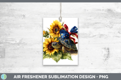 Animals Sunflower Patriotic Sea Turtle Air Freshener Sublima Product Image 1