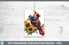 Animals Sunflower Patriotic Cardinal Air Freshener Sublimati Product Image 1