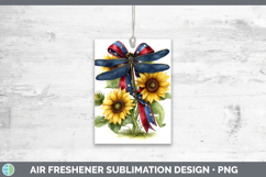 Animals Sunflower Patriotic Dragonfly Air Freshener Sublimat Product Image 1