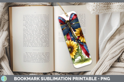 Animals Sunflower Patriotic Dragonfly Bookmark Sublimation P Product Image 1