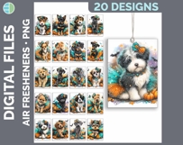 Dog Breed Air Freshener Bundle Sublimation Designs - Dogs 01 Product Image 29