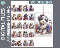 Dog Breed Air Freshener Bundle Sublimation Designs - Dogs 01 Product Image 30