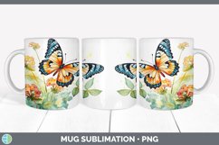 Pretty Butterflies Mug Wrap | Bundle Coffee Cup Designs Product Image 3