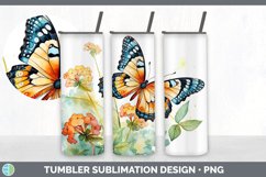 Pretty Butterflies Tumbler | Bundle 20 oz Skinny Tumbler Des Product Image 3