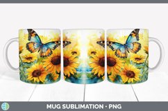 Pretty Butterflies Mug Wrap | Bundle Coffee Cup Designs Product Image 4