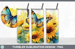 Pretty Butterflies Tumbler | Bundle 20 oz Skinny Tumbler Des Product Image 4