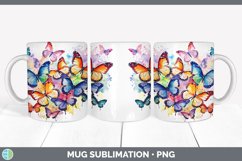 Pretty Butterflies Mug Wrap | Bundle Coffee Cup Designs Product Image 6