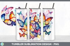 Pretty Butterflies Tumbler | Bundle 20 oz Skinny Tumbler Des Product Image 6