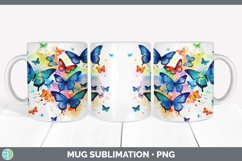 Pretty Butterflies Mug Wrap | Bundle Coffee Cup Designs Product Image 7