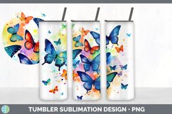 Pretty Butterflies Tumbler | Bundle 20 oz Skinny Tumbler Des Product Image 7