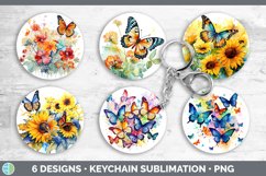 Pretty Butterflies Keychain | Bundle Keyring Designs Product Image 2