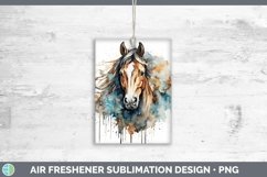 Watercolor Horse Air Freshener | Bundle Car Freshener Design Product Image 6