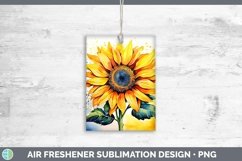 Watercolor Sunflower Air Freshener | Bundle Car Freshener De Product Image 2