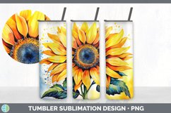 Pretty Sunflower Flowers Tumbler | Bundle 20 oz Skinny Tumbl Product Image 2