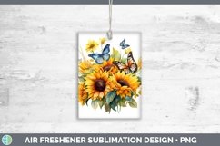 Watercolor Sunflower Air Freshener | Bundle Car Freshener De Product Image 3