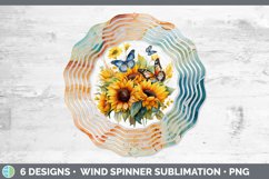 Pretty Sunflower Flowers Wind Spinner | Bundle Spinner Desig Product Image 4
