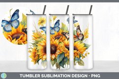 Pretty Sunflower Flowers Tumbler | Bundle 20 oz Skinny Tumbl Product Image 3