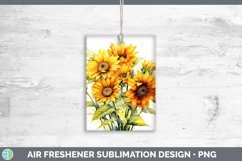 Watercolor Sunflower Air Freshener | Bundle Car Freshener De Product Image 5