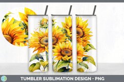 Pretty Sunflower Flowers Tumbler | Bundle 20 oz Skinny Tumbl Product Image 6