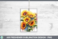 Watercolor Sunflower Air Freshener | Bundle Car Freshener De Product Image 7