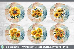 Pretty Sunflower Flowers Wind Spinner | Bundle Spinner Desig Product Image 2