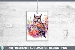 Watercolor Owl Air Freshener | Bundle Car Freshener Designs Product Image 3