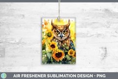 Watercolor Owl Air Freshener | Bundle Car Freshener Designs Product Image 4