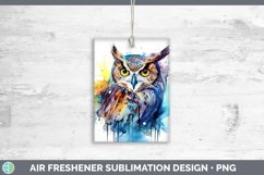 Watercolor Owl Air Freshener | Bundle Car Freshener Designs Product Image 6