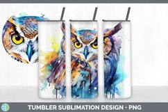 Pretty Owl Bird Tumbler | Bundle 20 oz Skinny Tumbler Design Product Image 6