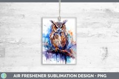 Watercolor Owl Air Freshener | Bundle Car Freshener Designs Product Image 7