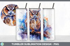 Pretty Owl Bird Tumbler | Bundle 20 oz Skinny Tumbler Design Product Image 7